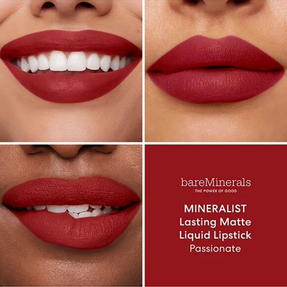 bareMinerals Mineralist Lasting Matte Liquid Lipstick In Passionate - NIB - Picture 1 of 2